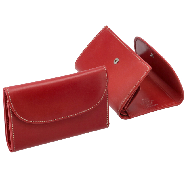 ホワイトハウスコックス メンズ 三つ折り財布 93%OFF RED WHITEHOUSE COX S1112-SC-0004 財布 大幅にプライスダウン ブライドルレザー