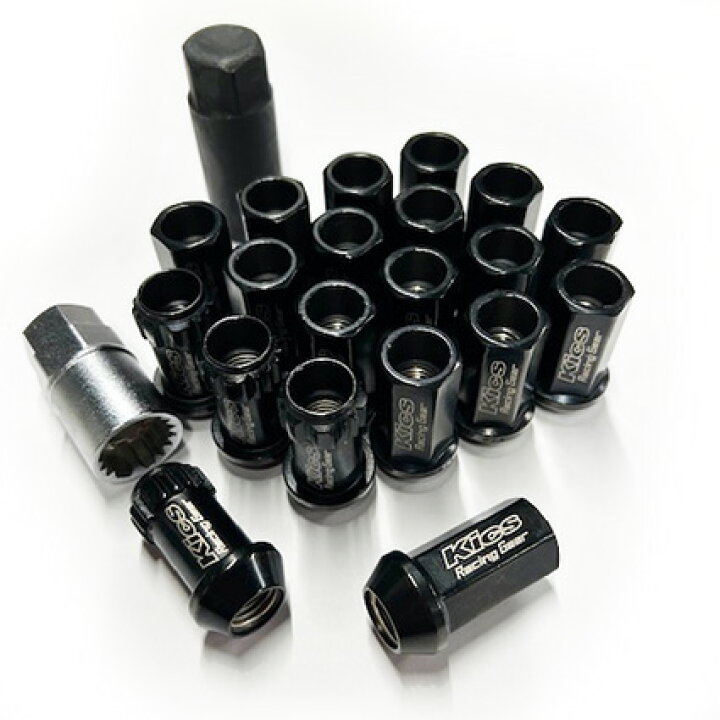 楽天市場】KICS レーシング ロックナット 5穴 17HEX M12xP1.5 全長40mm 