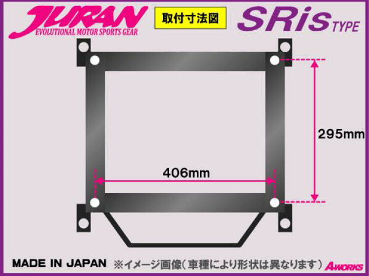 楽天市場】【日本製】JURAN(ジュラン)シートレールレカロ SR6/7/11対応 