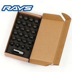 【RAYS】レイズ ロックナットセット 19HEX 6穴用 M12xP1.5 ブラック トヨタ ハイエース200系など