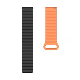 AGM Legion レギオン/レギオンプロ/レギオン3 専用 マグネット式シリコンバンド 22mm 交換用ベルト 完全シリコン製 着脱簡単 磁気吸着 スポーツ ビジネス 速乾性 洗濯可能 150-220mm調節可能