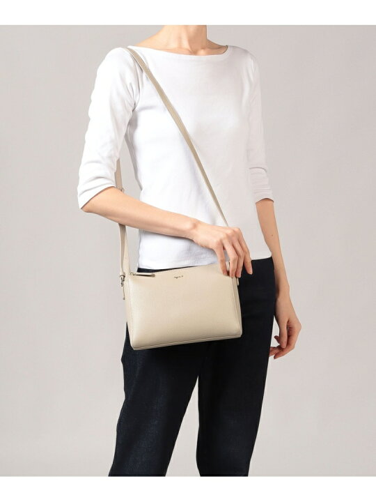agnes.b ショルダーバッグ ベージュ 
