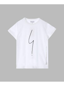 アイコニック コットン 半袖 Tシャツ "Point d'ironie" agnes b. FEMME アニエスベー トップス カットソー・Tシャツ ホワイト【送料無料】[Rakuten Fashion]