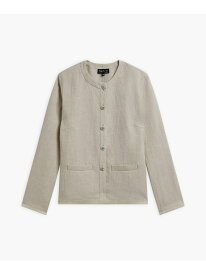 【セットアップ対応商品】UV06 VESTE ジャケット agnes b. FEMME アニエスベー ジャケット・アウター ノーカラージャケット ベージュ【送料無料】[Rakuten Fashion]