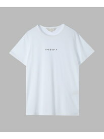 ミニロゴ コットン 半袖 Tシャツ To b. by agnes b. アニエスベー トップス カットソー・Tシャツ ホワイト【送料無料】[Rakuten Fashion]