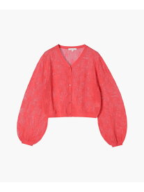 WW07 CARDIGAN メッシュスターニットカーディガン To b. by agnes b. アニエスベー トップス カーディガン オレンジ【送料無料】[Rakuten Fashion]