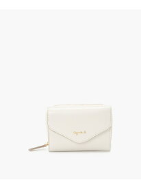 レザー 三つ折り ミニ ウォレット "ava" TAW02A-02 agnes b. VOYAGE アニエスベー 財布・ポーチ・ケース 財布 ホワイト【送料無料】[Rakuten Fashion]