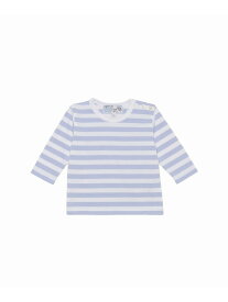 J008 L TS ベビー ボーダーTシャツ agnes b. ENFANT アニエスベー トップス カットソー・Tシャツ グレー【送料無料】[Rakuten Fashion]