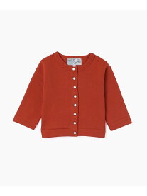 M001 L CARDIGAN ベビー カーディガンプレッション agnes b. ENFANT アニエスベー トップス カーディガン オレンジ【送料無料】[Rakuten Fashion]