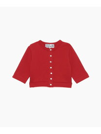 M001 L CARDIGAN ベビー カーディガンプレッション agnes b. ENFANT アニエスベー トップス カーディガン レッド【送料無料】[Rakuten Fashion]