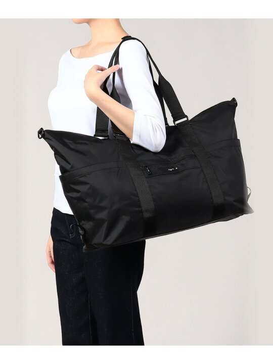 アニエス・ベー ボストンバック 持ち手皮 日本製 ブラック 楽天市場  