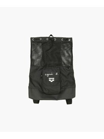 agnes b. x arena メッシュバックパック agnes b. FEMME アニエスベー バッグ ショルダーバッグ ブラック【送料無料】[Rakuten Fashion]