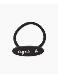 キッズ ロゴ ヘアゴム agnes b. ENFANT アニエスベー ヘアアクセサリー その他のヘアアクセサリー ホワイト[Rakuten Fashion]