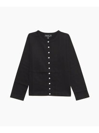 J000 E CARDIGAN キッズ カーディガンプレッション agnes b. ENFANT アニエスベー トップス カーディガン ブラック【送料無料】[Rakuten Fashion]