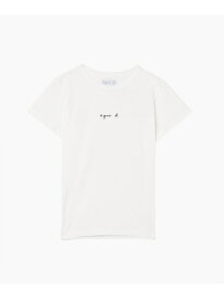 WEB限定 S179 TS BRANDO ロゴTシャツ agnes b. FEMME アニエスベー トップス カットソー・Tシャツ ホワイト【送料無料】[Rakuten Fashion]