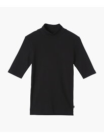 オーガニックコットン 半袖 ハイネックTシャツ "Vian" agnes b. FEMME アニエスベー トップス カットソー・Tシャツ ブラック【送料無料】[Rakuten Fashion]