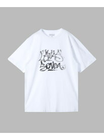 【SALE／37%OFF】メンズ オーガニックコットン プリント 半袖 アーティスト Tシャツ "L'Atlas" agnes b. HOMME アニエスベー トップス カットソー・Tシャツ ホワイト【RBA_E】【送料無料】[Rakuten Fashion]