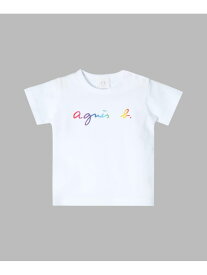 SEN7 L TS ベビー 半袖トップス agnes b. ENFANT アニエスベー トップス カットソー・Tシャツ ホワイト【送料無料】[Rakuten Fashion]