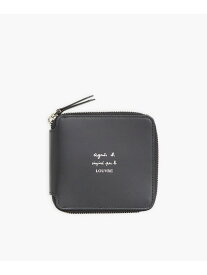 agnes b. x Le Louvre フォトプリント レザー ウォレット "Paysage avec un berger" agnes b. FEMME アニエスベー 財布・ポーチ・ケース 財布【送料無料】[Rakuten Fashion]