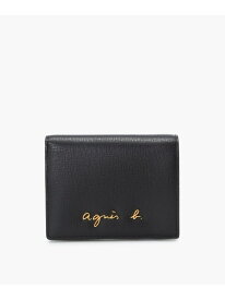 レザー 二つ折り ウォレット "City" ZAW07-02 agnes b. VOYAGE アニエスベー 財布・ポーチ・ケース 財布 ブラック【送料無料】[Rakuten Fashion]