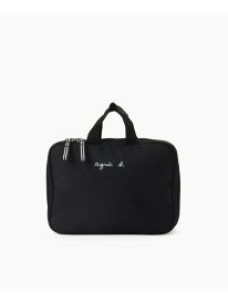 ロゴ マザーズポーチ agnes b. ENFANT アニエスベー マタニティウェア・ベビー用品 その他のベビーグッズ ブラック【送料無料】[Rakuten Fashion]