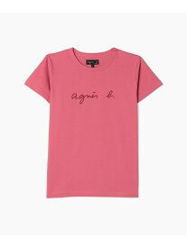 S137 TS ロゴTシャツ agnes b. FEMME アニエスベー トップス カットソー・Tシャツ ピンク【送料無料】[Rakuten Fashion]
