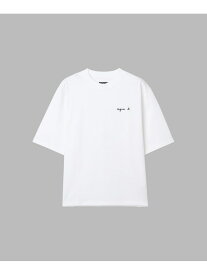 メンズ ロゴ 刺繍 コットン 半袖 Tシャツ "Horace" agnes b. HOMME アニエスベー トップス カットソー・Tシャツ ホワイト【送料無料】[Rakuten Fashion]