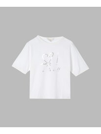 WU61 TS merci ! A tous!! Tシャツ To b. by agnes b. アニエスベー トップス カットソー・Tシャツ ホワイト【送料無料】[Rakuten Fashion]