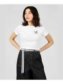 WEB限定 WU20 TS ニュークロップドコンパクトTシャツ To b. by agnes b. アニエスベー トップス カットソー・Tシャツ ホワイト【送料無料】[Rakuten Fashion]