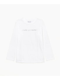 S345 TS ロングスリーブ メッセージTシャツ agnes b. FEMME アニエスベー トップス カットソー・Tシャツ ホワイト【送料無料】[Rakuten Fashion]