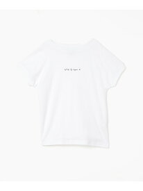 WT13 TS リブネックロゴTシャツ To b. by agnes b. アニエスベー トップス カットソー・Tシャツ ホワイト【送料無料】[Rakuten Fashion]