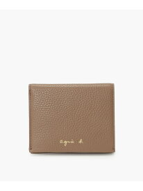 レザー 二つ折り ウォレット "Zoe" ZAW02-01 agnes b. VOYAGE アニエスベー 財布・ポーチ・ケース 財布 ベージュ【送料無料】[Rakuten Fashion]
