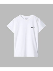 WEB限定 S179 TS BRANDO ロゴTシャツ agnes b. FEMME アニエスベー トップス カットソー・Tシャツ ホワイト【送料無料】[Rakuten Fashion]