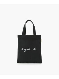 WEBスペシャル ロゴ コットン ハンドバッグ "Paulette" YAS18-02 agnes b. VOYAGE アニエスベー バッグ ハンドバッグ ブラック【送料無料】[Rakuten Fashion]