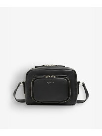レザーミニショルダーバッグ "angele" NS14E-06 agnes b. VOYAGE アニエスベー バッグ ショルダーバッグ ブラック【送料無料】[Rakuten Fashion]