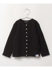 M001 E CARDIGAN キッズ カーディガンプレッション [Made in France] agnes b. ENFANT アニエスベー トップス カーディガン ブラック【送料無料】[Rakuten Fashion]