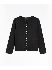 JDJ6 CARDIGAN リネンカーディガンプレッション agnes b. FEMME アニエスベー トップス カーディガン ブラック【送料無料】[Rakuten Fashion]