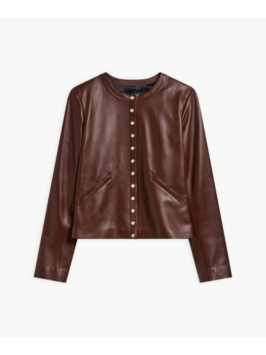 楽天市場】CU32 VESTE レザーカーディガンプレッション agnes b. FEMME 