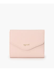 レザー 二つ折りウォレット "ava" TAW02-01 agnes b. VOYAGE アニエスベー 財布・ポーチ・ケース 財布 ピンク【送料無料】[Rakuten Fashion]