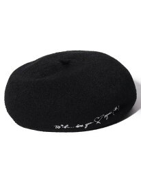 WN20 BERET サマーベレー To b. by agnes b. アニエスベー 帽子 ハンチング・ベレー帽 ブラック【送料無料】[Rakuten Fashion]