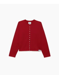 M001 CARDIGAN カーディガンプレッション [Made in France] agnes b. FEMME アニエスベー トップス カーディガン レッド【送料無料】[Rakuten Fashion]