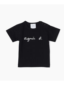 S137 L TS ベビー Tシャツ agnes b. ENFANT アニエスベー トップス カットソー・Tシャツ ブラック【送料無料】[Rakuten Fashion]