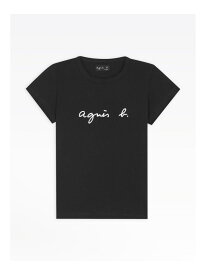S137 TS ロゴTシャツ agnes b. FEMME アニエスベー トップス カットソー・Tシャツ ブラック【送料無料】[Rakuten Fashion]