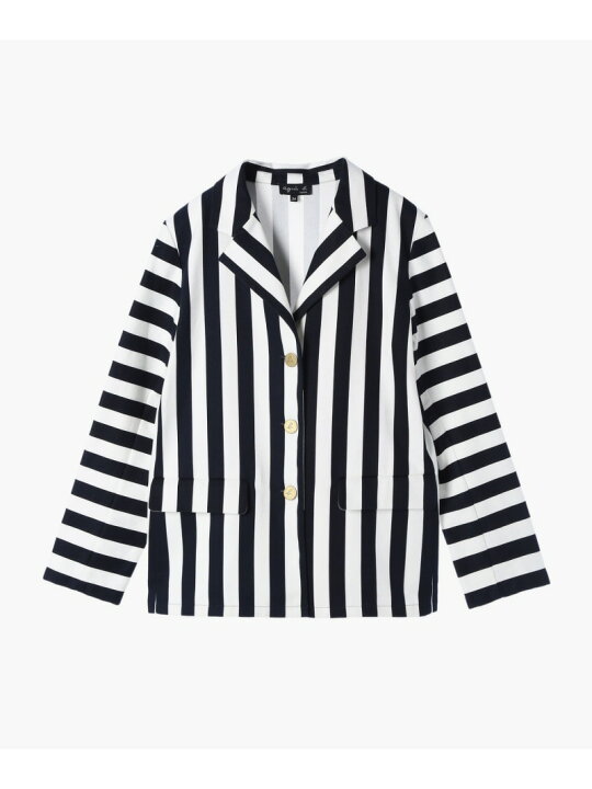 楽天市場】【SALE／55%OFF】ストライプ コットン ジャケット agnes b 