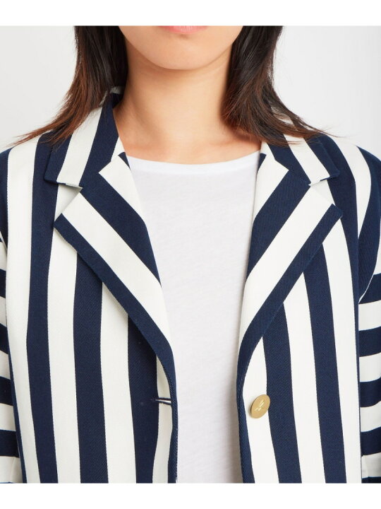 楽天市場】【SALE／55%OFF】ストライプ コットン ジャケット agnes b 