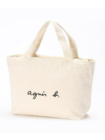 WEB限定 GO03-02 ロゴトートバッグ agnes b. VOYAGE アニエスベー バッグ トートバッグ ホワイト【送料無料】[Rakuten Fashion]