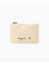 WEB限定 ロゴポーチ GO03-04 agnes b. VOYAGE アニエスベー 財布・ポーチ・ケース ポーチ ホワイト【送料無料】[Rakuten Fashion]