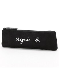 WEB限定 GO03-06 ロゴポーチ agnes b. VOYAGE アニエスベー 財布・ポーチ・ケース ポーチ ブラック[Rakuten Fashion]