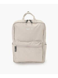キッズ ロゴ リュックサック agnes b. ENFANT アニエスベー バッグ リュック・バックパック ベージュ【送料無料】[Rakuten Fashion]