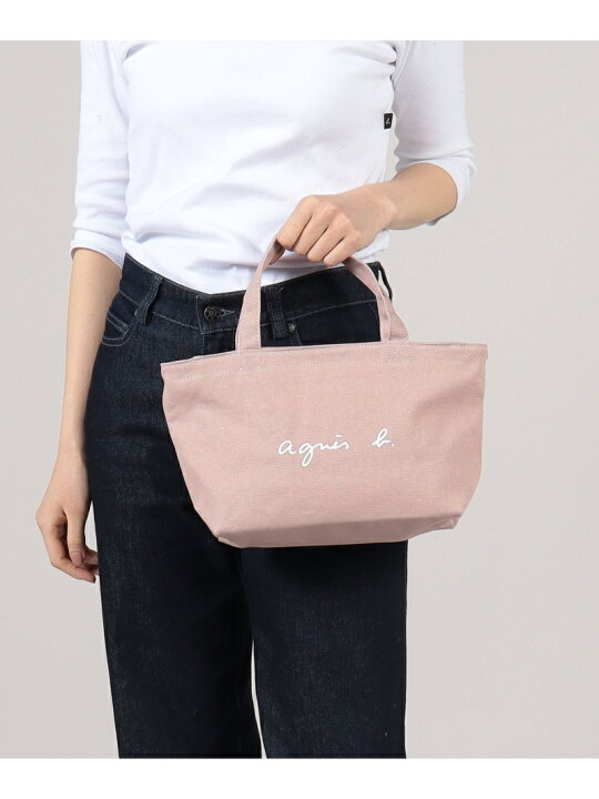 楽天市場】WEB限定 GO03-02 ロゴトートバック agnes b. アニエスベー  